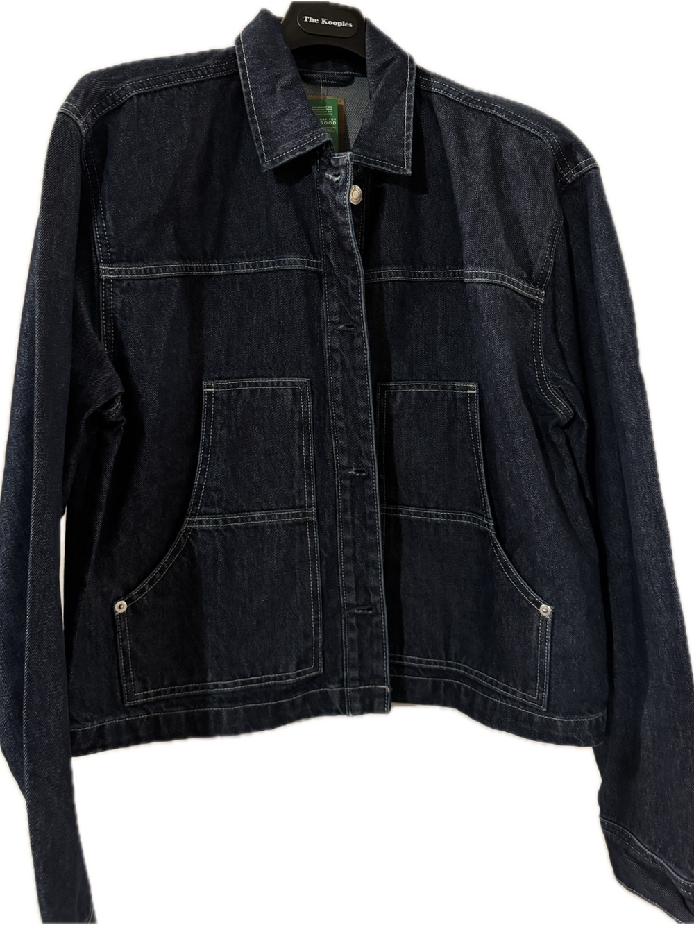 GAP Women's Dark Denim Jean Jacket - Black